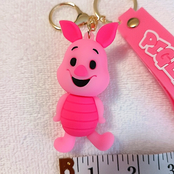 Piglet Keychain Wristlet Design Clip On - Picture 2 of 4